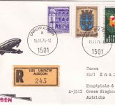 Österreich - UNFICYP AUSCON Einschreibebrief n. Gross-Siegharts 15.11.76