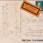DR - 10+8 Pfg. Ebert Luftpostkarte München - Regensburg 16.3.30