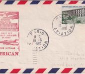 Frankreich - PanAm Firstflight Paris - Washington airmail 1959