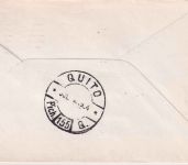Canal Zone - PanAm/PANAGRA 1stflight Balboa - Quito (Etappe) airmail 1964