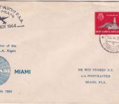 Niederlänsische Antillen - PanAm 1stflight Aruba - Miami airmail 1964