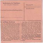 BRD - 1 DM Heuss Schnellpaketkarte Kleinheubach - Frankfurt a/M. 1955