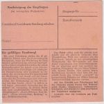 BRD - 90+20 Pfg. Posthorn/Heuss Paketkarte Erlenbach - Bad Reichenhall 1954