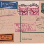 DR - Chemnitz 1931 Luftpostkarte n. Dresden Flugpost DLH