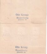 DR - Nürnberg Böblingen u. retour 2 Luftpostkarten/DV-Flüge 31.10.34