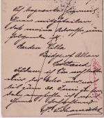 England - 1/2 P. Victoria Ganzsachenkarte+Zusatz Edinburgh - Hamburg 1898