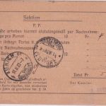 Schweiz - 13 Rp. Tell Nachnahme-Ortskarte "Krankenkasse" Zürich 1920 Retour