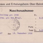 Schweiz - 25 Rp. Tell Nachnahmekarte Lansendorf - Neuendorf 1932