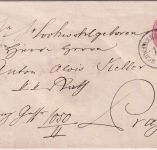 Österreich/Tschechien - Schwarzkostelez 13/5 K1 5 Kr. Ganzsache/Brief n. Prag