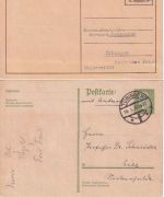 Europa/Tübingen - Ganzsachenlot meist Europa/DR an Prof. Dr. Schneider ex1921/39