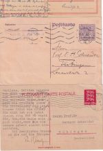 Europa/Tübingen - Ganzsachenlot meist Europa/DR an Prof. Dr. Schneider ex1921/39