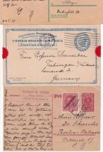 Europa/Tübingen - Ganzsachenlot meist Europa/DR an Prof. Dr. Schneider ex1921/39