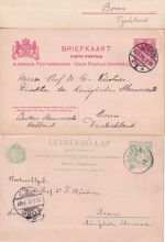 Europa/Bonn - Ganzsachenlot meist Europa/DR an Prof. Dr. Küstner ex 1888/1927
