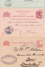 Europa/Bonn - Ganzsachenlot meist Europa/DR an Prof. Dr. Küstner ex 1888/1927