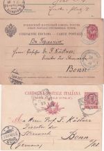 Europa/Bonn - Ganzsachenlot meist Europa/DR an Prof. Dr. Küstner ex 1888/1927