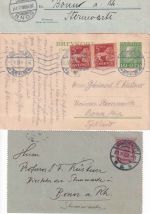 Europa/Bonn - Ganzsachenlot meist Europa/DR an Prof. Dr. Küstner ex 1888/1927