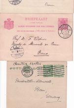 Europa/Bonn - Ganzsachenlot meist Europa/DR an Prof. Dr. Küstner ex 1888/1927
