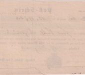 Sachsen - Leipzig 1863 Postschein/Fahrpost Paket n. Sulz