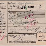 DR - 80 Pfg. Germania Paketkarte i.d. SCHWEIZ Mannheim 2 - Schatzalp 1907
