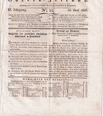 Bayern - Speier 19 IUN 1826 roter L2 Allg. Deutsche Garten-Zeitung