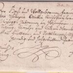 Bayern - Haag 1744 Schnörkelbrief (Franco) n. Tutzing - mit Inhalt