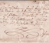 Bayern - Haag 1722 Schnörkelbrief (Ergebenheitsadresse) n. München - mit Inhalt
