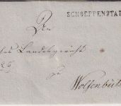 Braunschweig - Schoeppenstedt L1 Francobrief n. Wolfenbüttel 19. April 1815