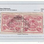 Braunschweig - 2x3 Sgr. lebhaftkarmin Briefstück Nr.Stpl. 39 (Seesen) FB BPP