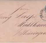 Braunschweig - 2 Gr. Ganzsache/Brief K2 Braunschweig - Mühlhausen/Thr. 1867