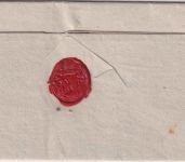 Hannover - Greetsyhl roter L1 Francobrief n. Aurich 1822 - mit Inhalt !