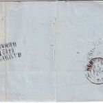 Mecklenburg-Schwerin - Rostock Bahnhof 12/12 K2 Francobrief n. Nürnberg 1858