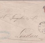 Thurn & Taxis/Bayern - 3 Sgr. Ganzsache/Brief Ring 221 Apolda 19.9.1866