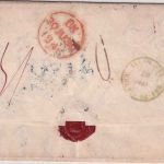 Thurn & Taxis/England - Wiesbaden 1846 K1 Francobrief ü. BELGIEN n. Basingstoke