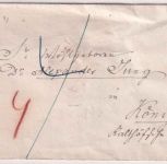 Thurn & Taxis - Weimar 25/8 kl. K1 Portobrief n. Königsberg (Empfänger !)