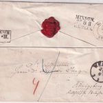 Thurn & Taxis - Weimar 25/8 kl. K1 Portobrief n. Königsberg (Empfänger !)