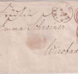 Thurn & Taxis - 1 Sgr. Ganzsache+Zusatz Ring 39 Marburg - Wiesbaden 1864