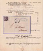 Thurn & Taxis/Bayern - 6 Kr. geschn. Brief Ring 134 Mainz - Pirmasens 1857