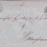 Thurn & Taxis - 1 Sgr. geschn. Brief Ring 241 Ostheim - Hildburghausen 21/6 1864