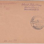 DDR - 15 Pfg. Pieck Ganzsache/A-Teil+Zusatz LH-Erstflug Paris - Stuttgart 1962