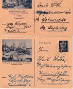 DDR - 12 Pfg. Pieck Bildganzsache P47 kompl. (7 Bilder) sauberer Bedarf