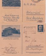 DDR - 12 Pfg. Pieck Bildganzsache P47 kompl. (7 Bilder) sauberer Bedarf
