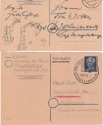 DDR - 12 Pfg. Pieck Ganzsache F+A-Teil Plauen/Lössnitz 1951