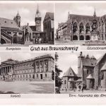 BRD - 10 Pfg. Bundesjugendplan karte Braunschweig - Alfeld 1952