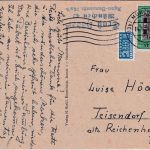 BRD - 10 Pfg. 100 Jahre Deutsche Briefmarke Karte München - Teisendorf 1950