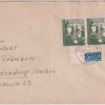 BRD - 2x10 Pfg. Bundesjugendplan Brief Stuttgart - Bardenberg 1953