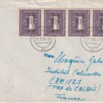 BRD - 10 Pfg. 200. Geb. Mozart Brief n. FRANKREICH Berlin - Camiers 1956