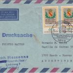 BRD - 2x40 Pfg. Tag d. Briefmarke Lupo-Drucksache n. ARGENTINIEN Beckingen 1979