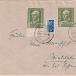 BRD - 2x10 Pfg. Wofa 1949 Brief Aurich - Bad Rothenfelde 1950
