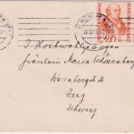 BRD - 20 Pfg. Wofa waagr. Paar 1955 Brief i.d. SCHWEIZ München - Zug 22.12.55