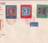 BRD - 100 Jahre Deutsche Briefmarke Satz/Schmuck-FDC ESST München 30. SEPT 1949